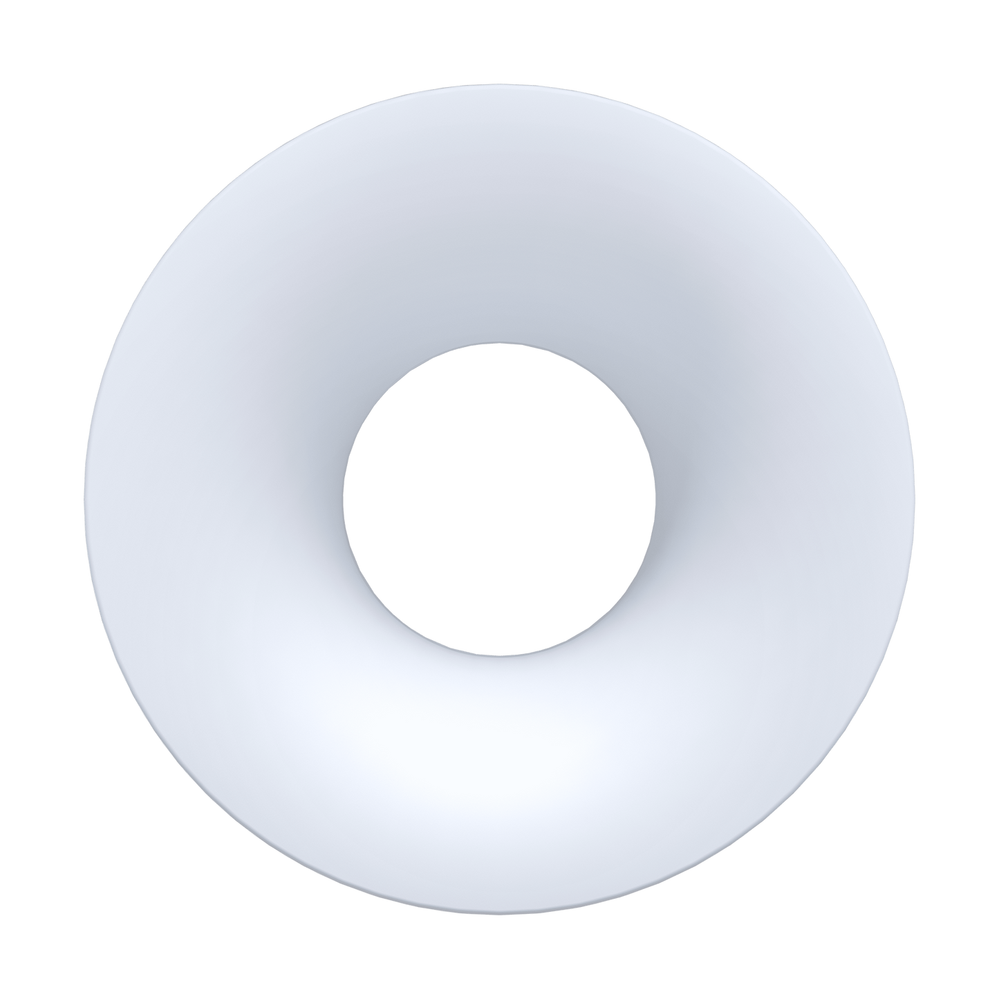 2 Inch White Round Wave Trim