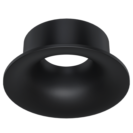 2 Inch Black Round Wave Trim