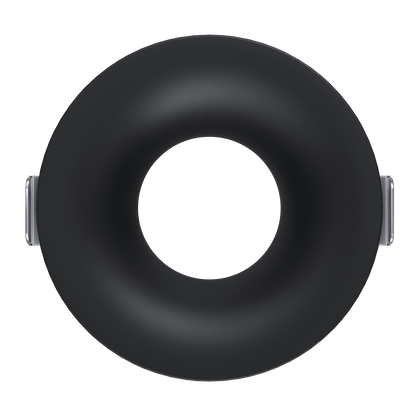 3 Inch Black Round Wave Trim