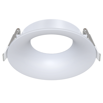 4 Inch White Round Wave Trim