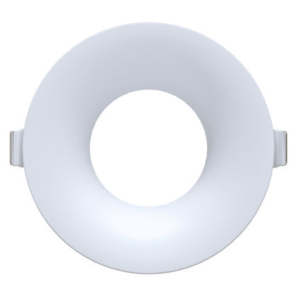 4 Inch White Round Wave Trim