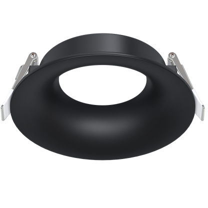 4 Inch Black Round Wave Trim