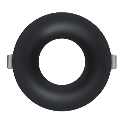 4 Inch Black Round Wave Trim