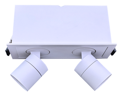 2" Double Head Retractable White
