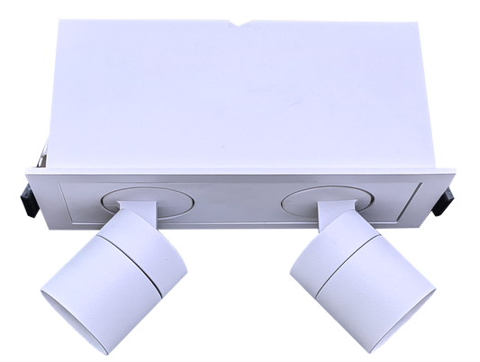 2" Double Head Retractable White