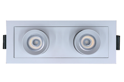 2" Double Head Retractable White