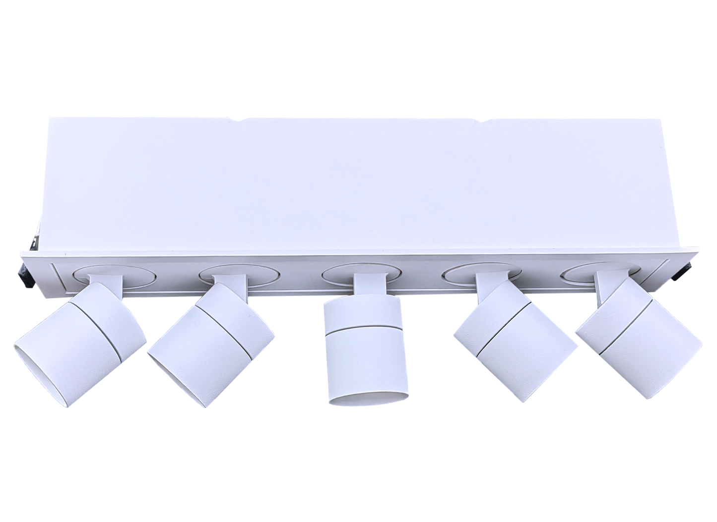 2" Five Head Retractable White
