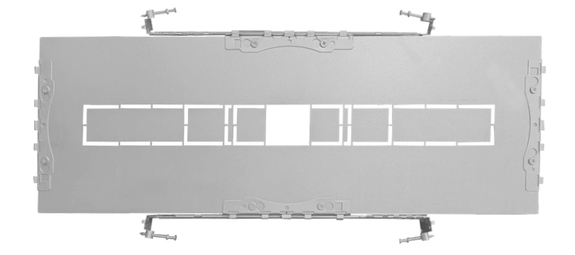 2″ Rectangular Flanged New construction plate
