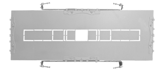 2″ Rectangular Flanged New construction plate