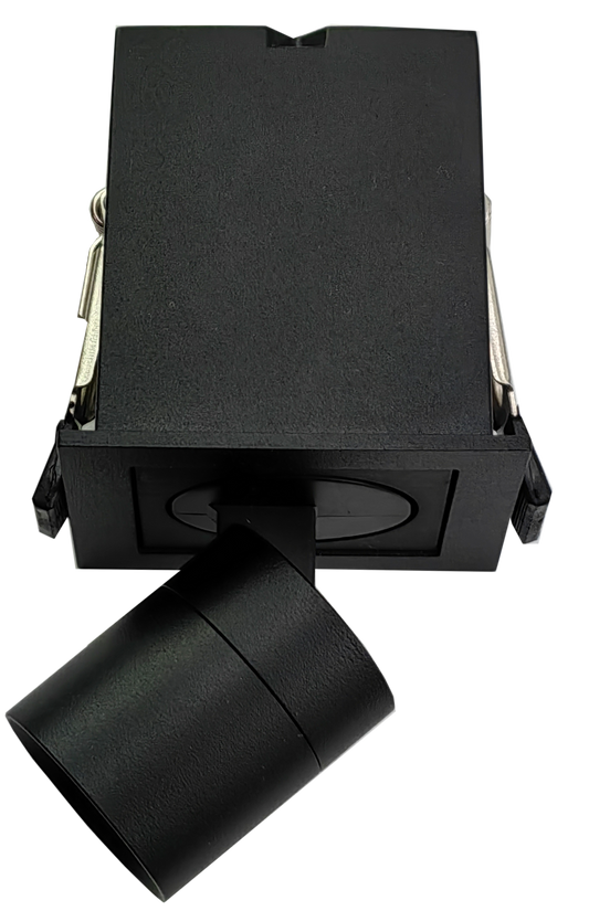2" Single Head Retractable Black