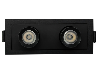 2" Double Head Retractable Black
