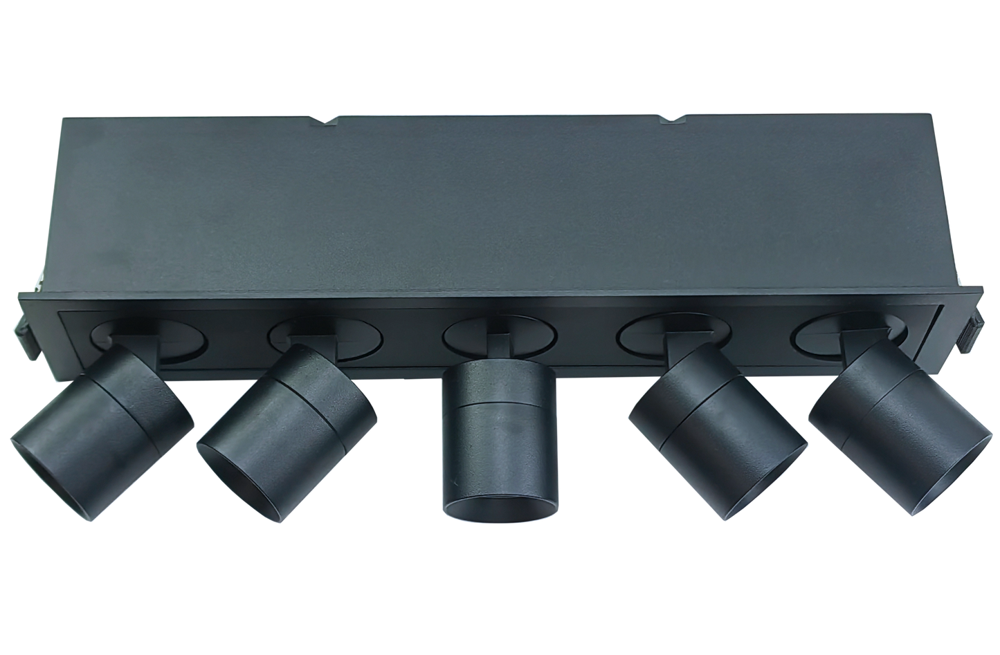 2" Five Head Retractable Black