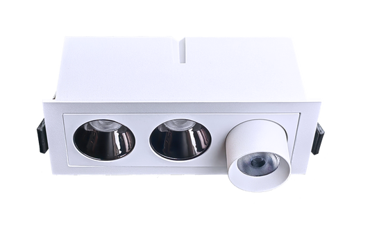 2" Three Head Combo Multiple White