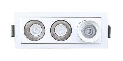 2" Three Head Combo Multiple White