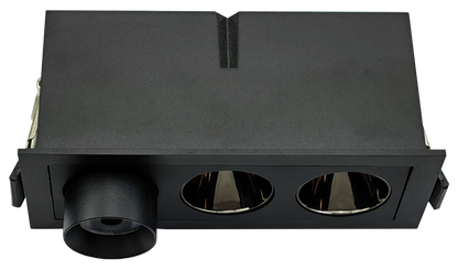 2" Three Head Combo Multiple Black
