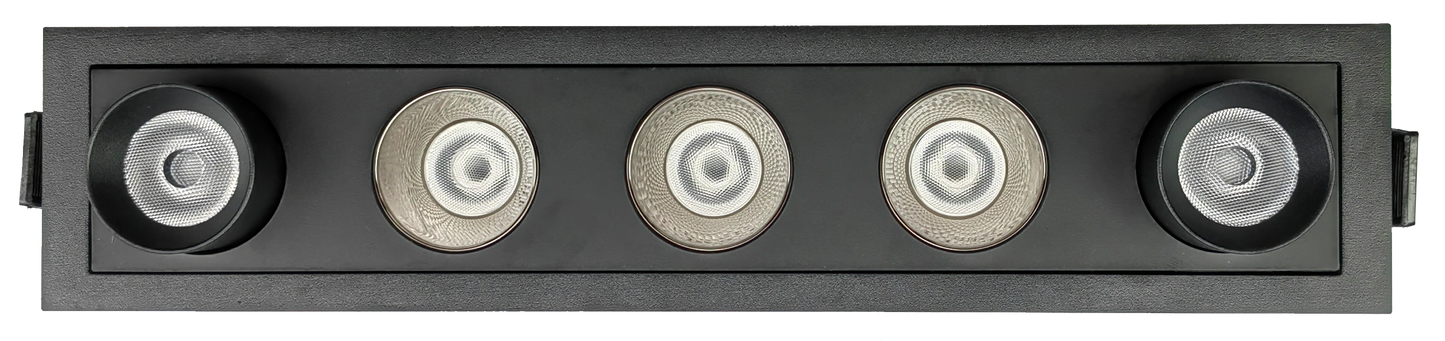 2" Five Head Combo Multiple Black