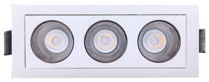 2" Three Head Fixed Multiple White