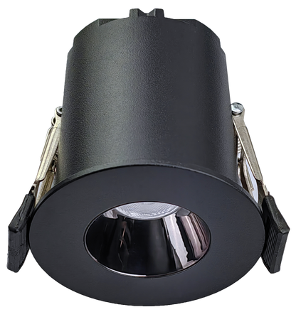 2" Round Fixed Downlight Black