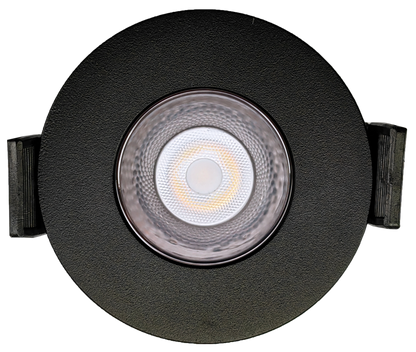 2" Round Fixed Downlight Black