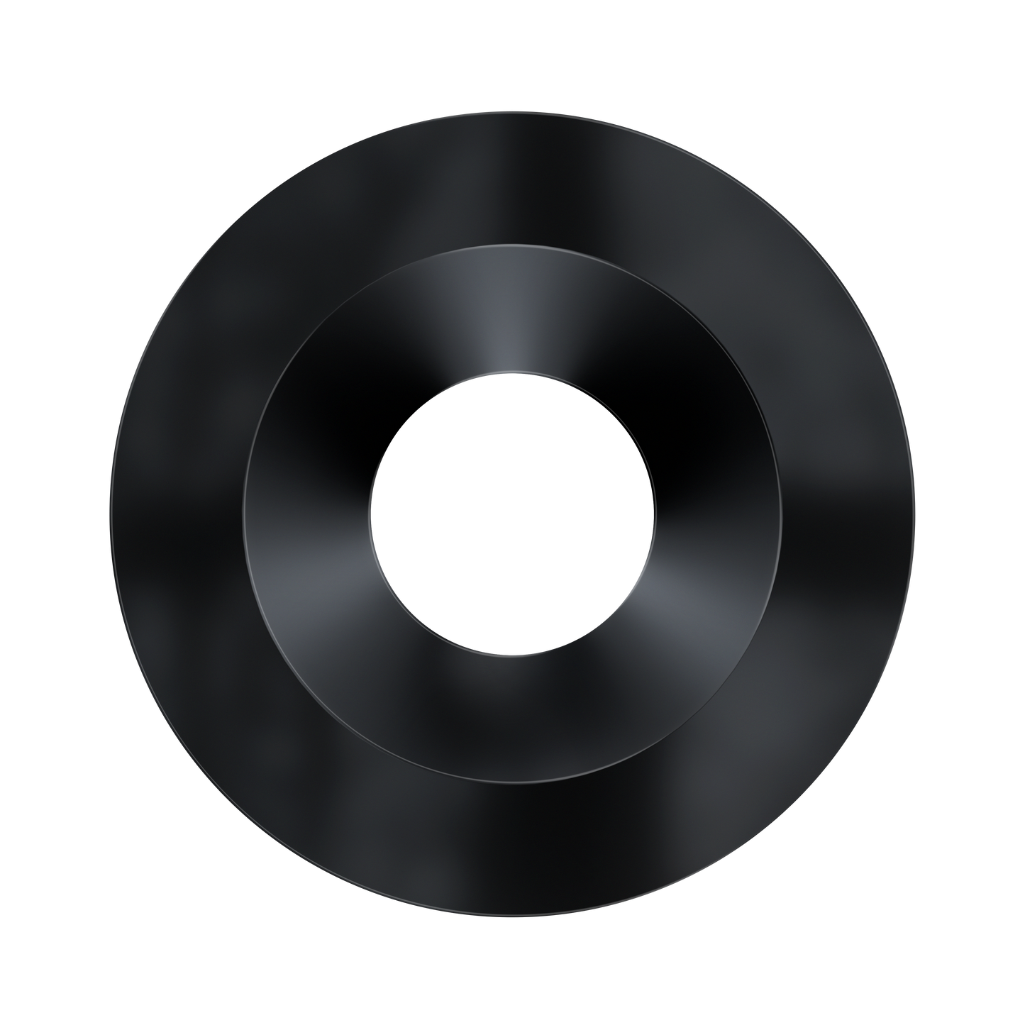 3 Inch Black Round Trim