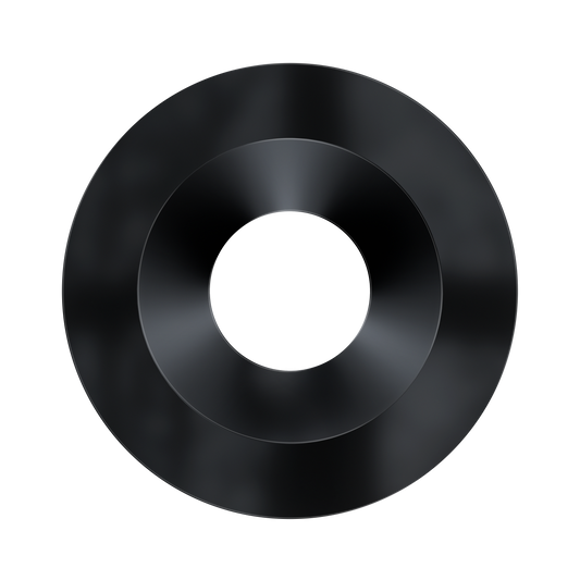 3 Inch Black Round Trim
