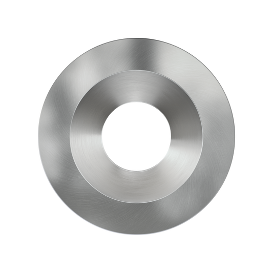 3 Inch Brushed Nickel Round Trim