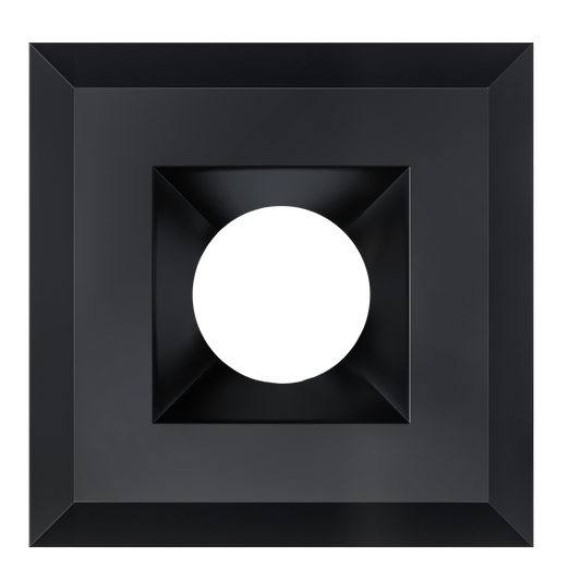 3 Inch Black Square Trim