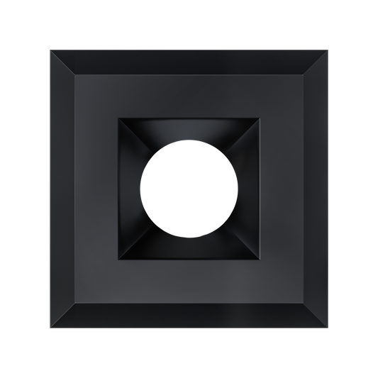 3 Inch Black Square Trim