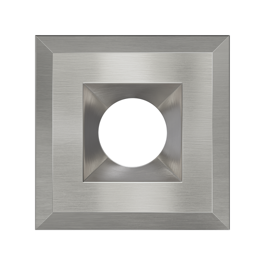 3 Inch Brushed Nickel Square Trim