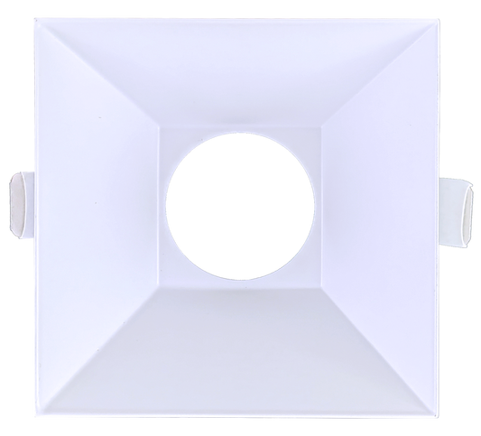 3 Inch White Square 2" Drop Trim
