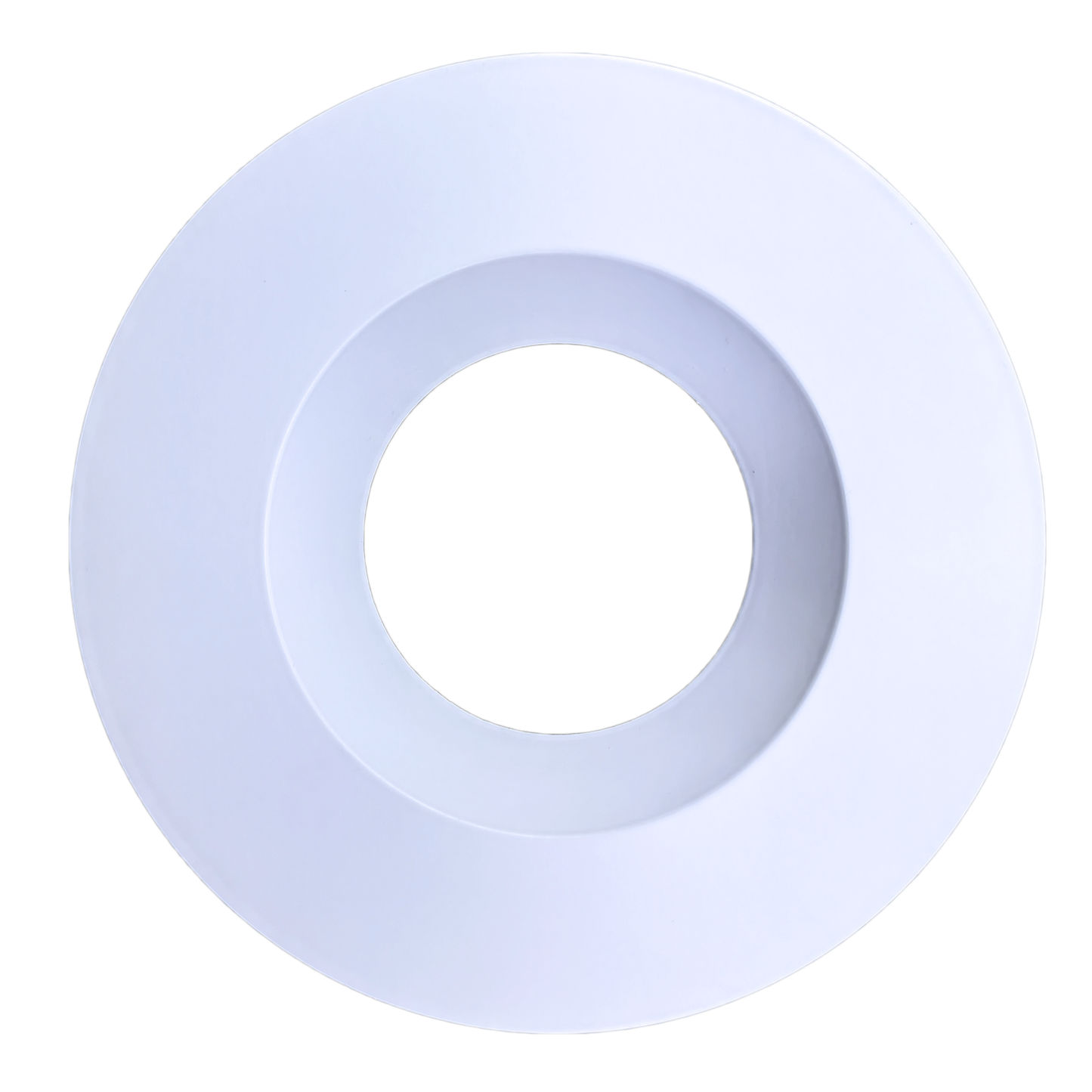 4 Inch White Round Trim