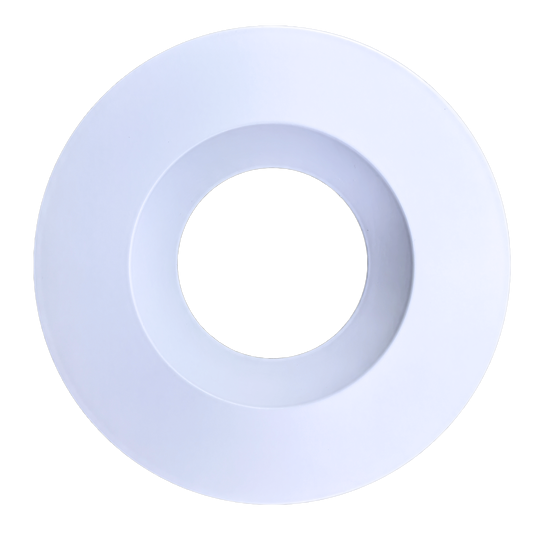 4 Inch White Round Trim