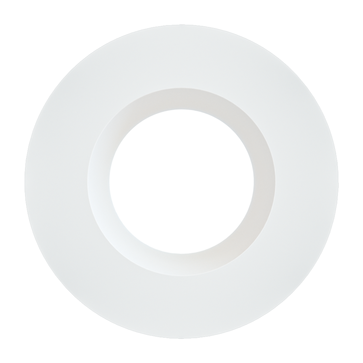 4 Inch White Round Trim