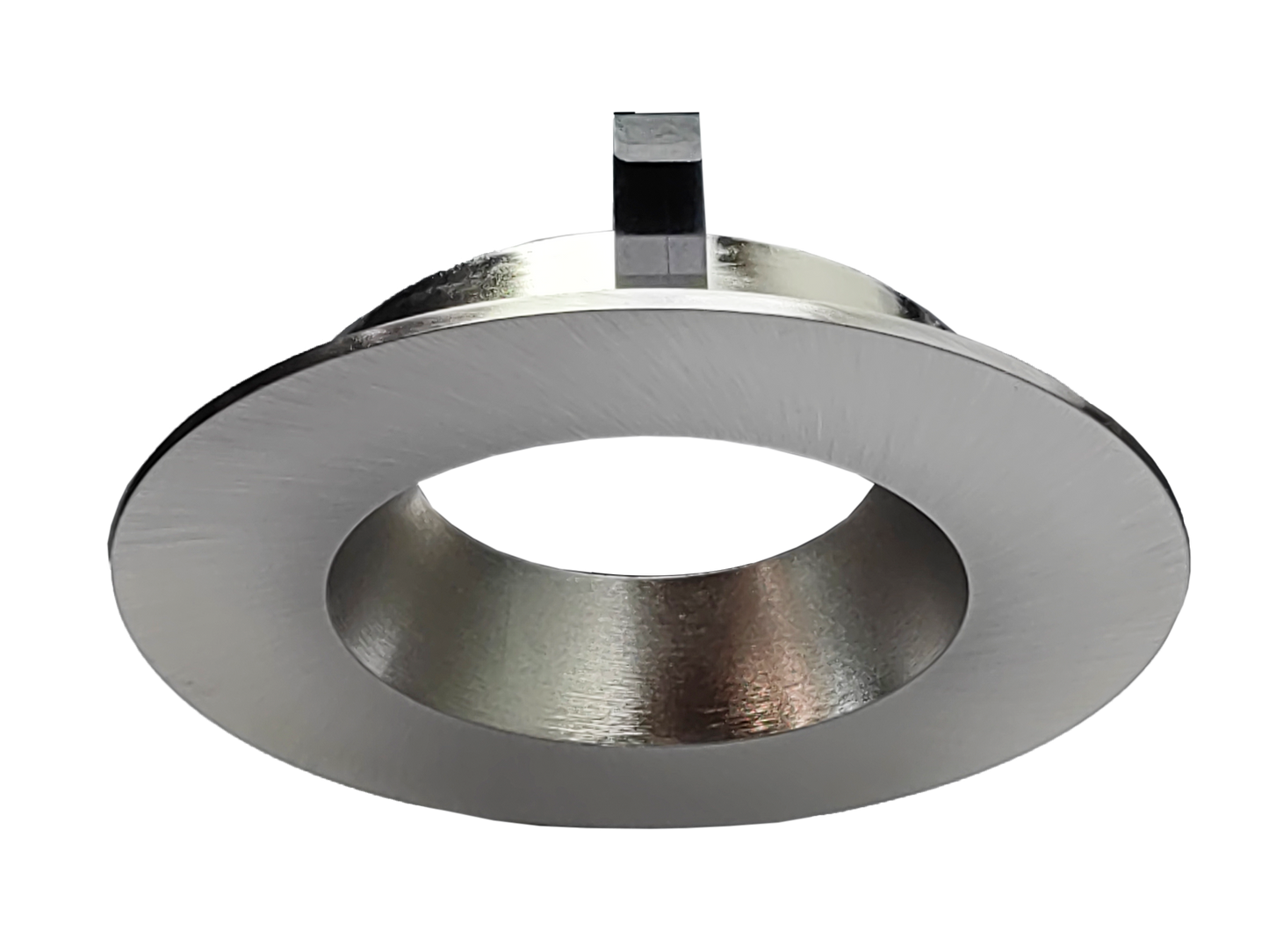 4 Inch Brushed Nickel Round Trim