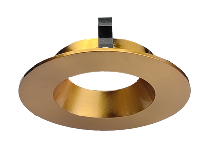 4 Inch Brushed Brass Round Trim