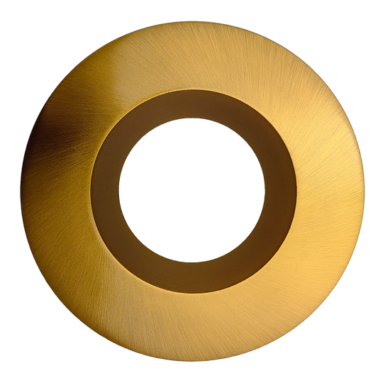 4 Inch Brushed Brass Round Trim