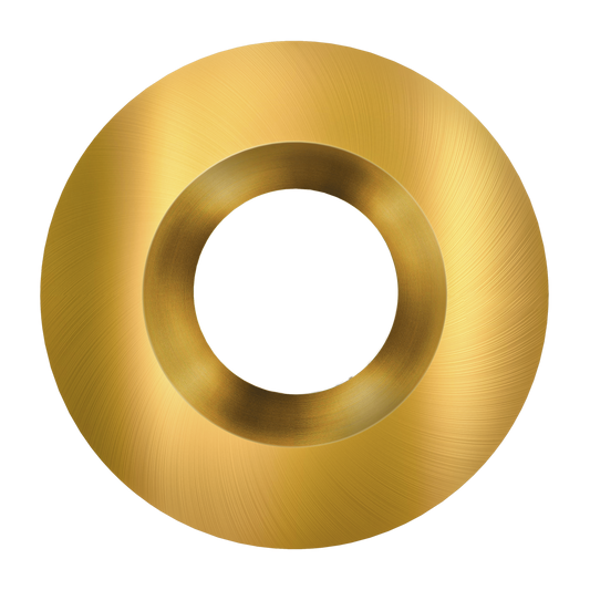 4 Inch Brushed Brass Round Trim