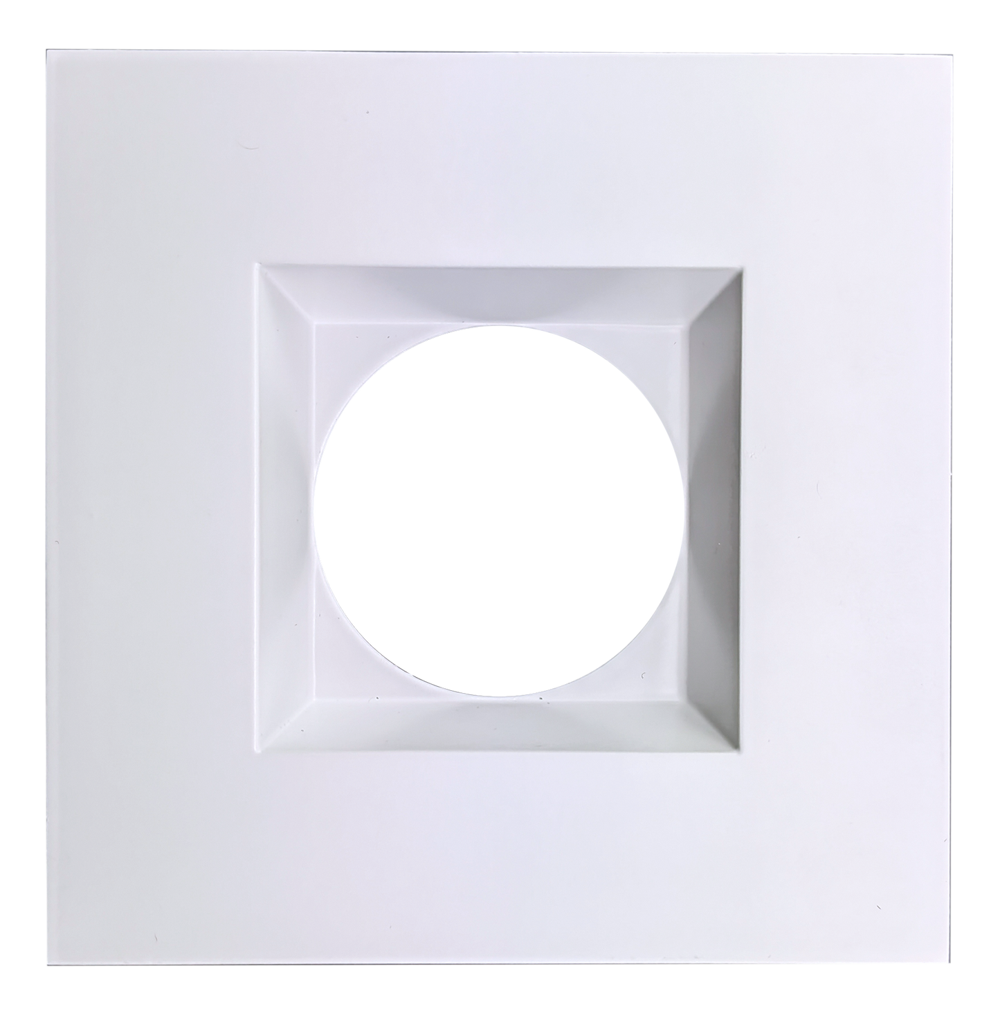 4 Inch White Square Trim