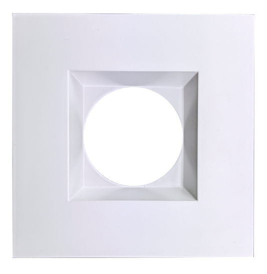 4 Inch White Square Trim