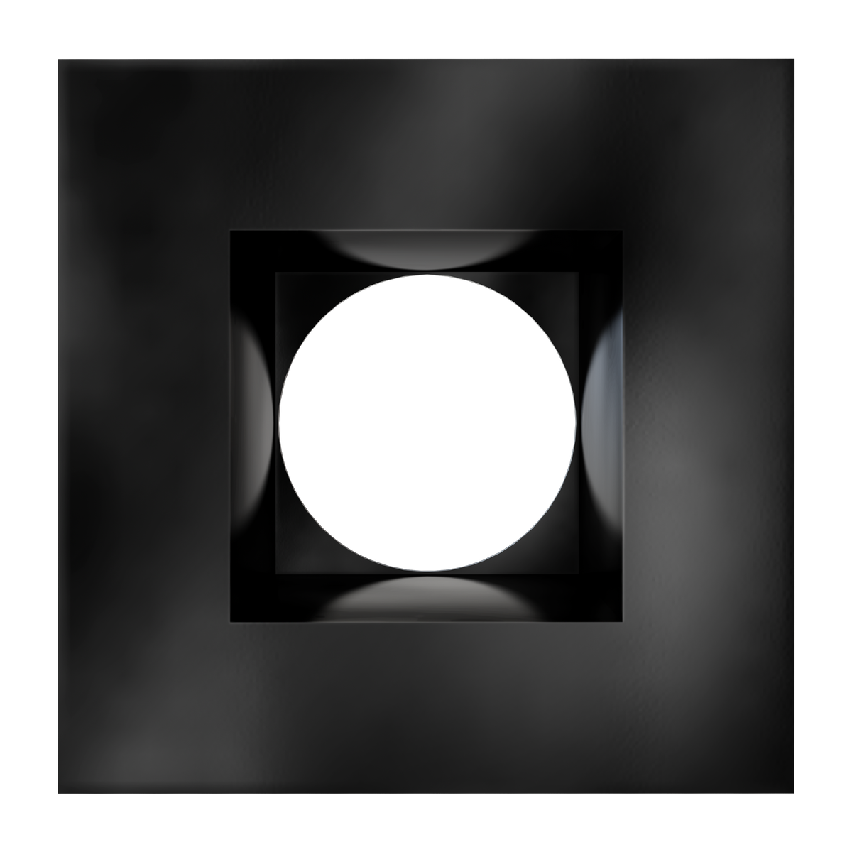 4 Inch Black Square Trim