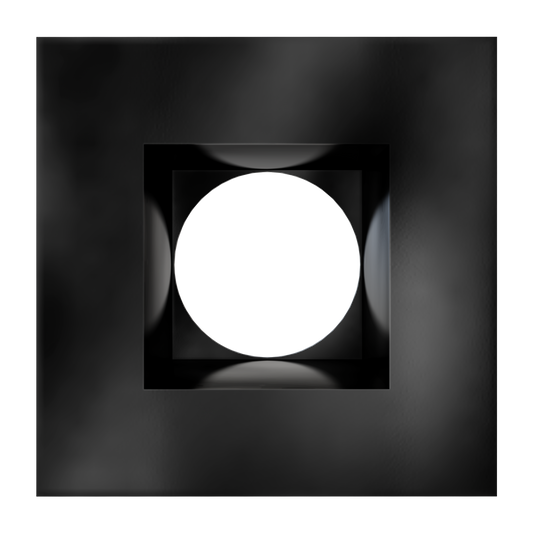 4 Inch Black Square Trim