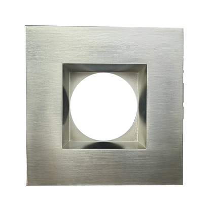 4 Inch Brushed Nickel Square Trim