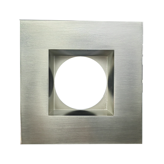 4 Inch Brushed Nickel Square Trim