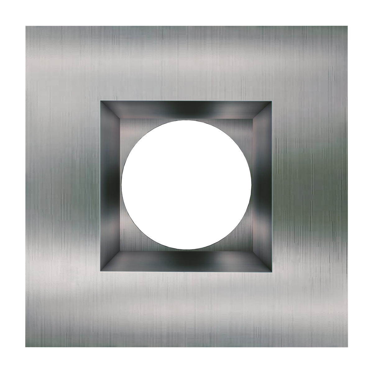 4 Inch Brushed Nickel Square Trim