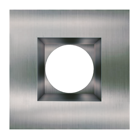 4 Inch Brushed Nickel Square Trim