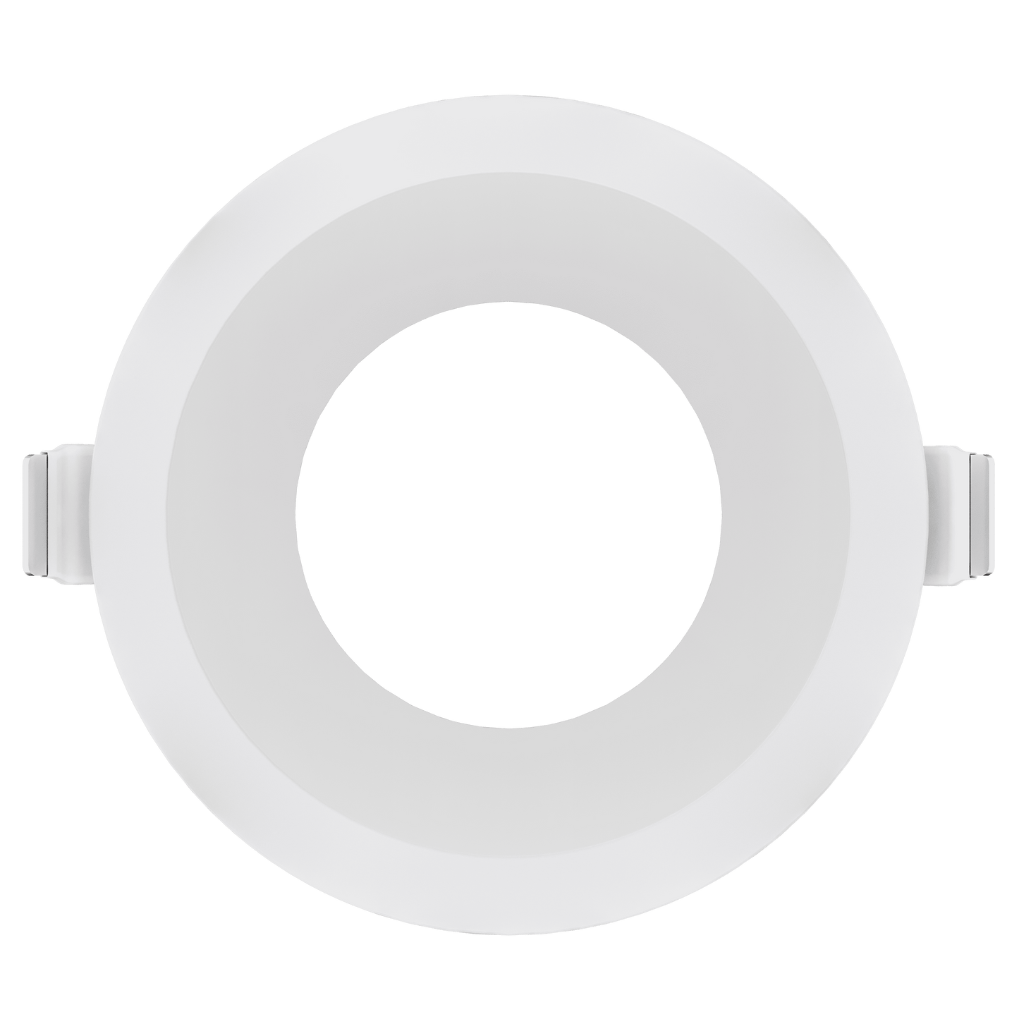 4 Inch White Round Narrow Trim