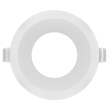4 Inch White Round Narrow Trim