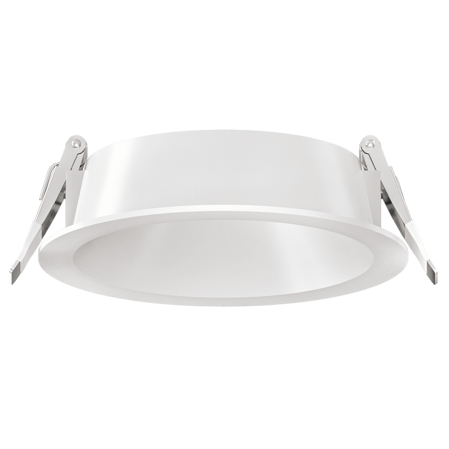 4 Inch White Round Narrow Trim