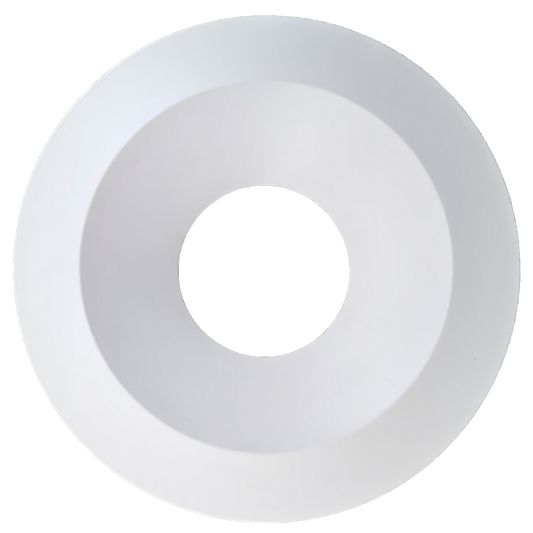 6 Inch White Round Trim