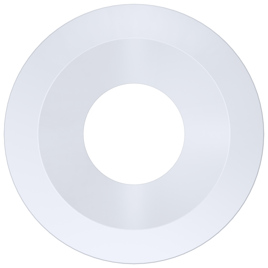 6 Inch White Round Trim